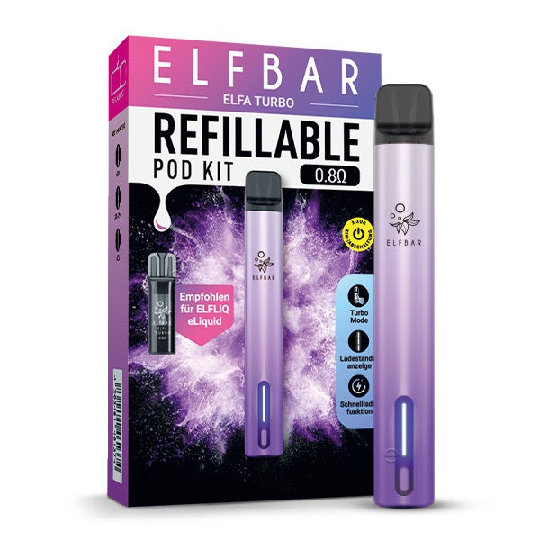 Elfbar Elfa Turbo Gerät Aurora Purple lila