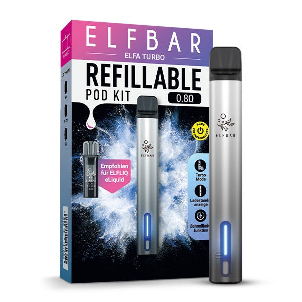 Elfbar Elfa Turbo Gerät aurora black schwarz