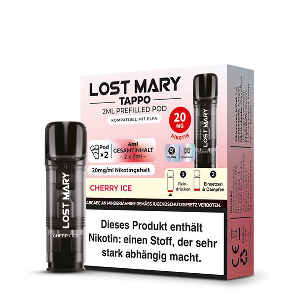 Lost Mary Tappo Pod Cherry Ice mit Verpackung