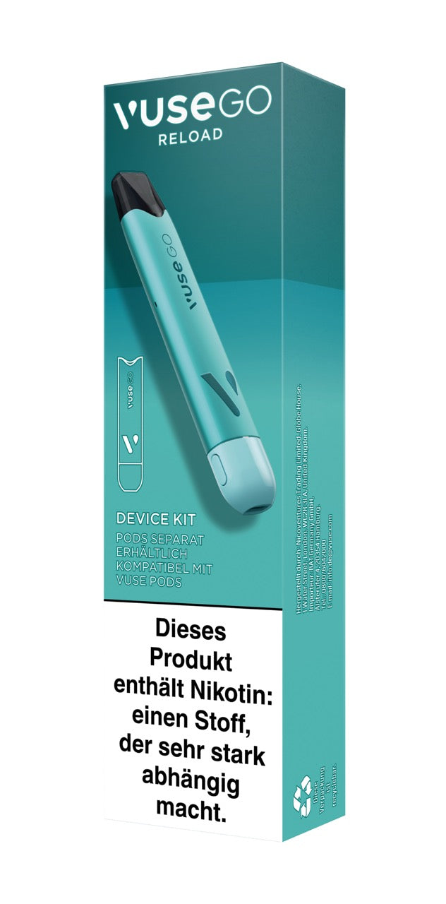 Vuse Go Reload Device Kit türkis Pen links