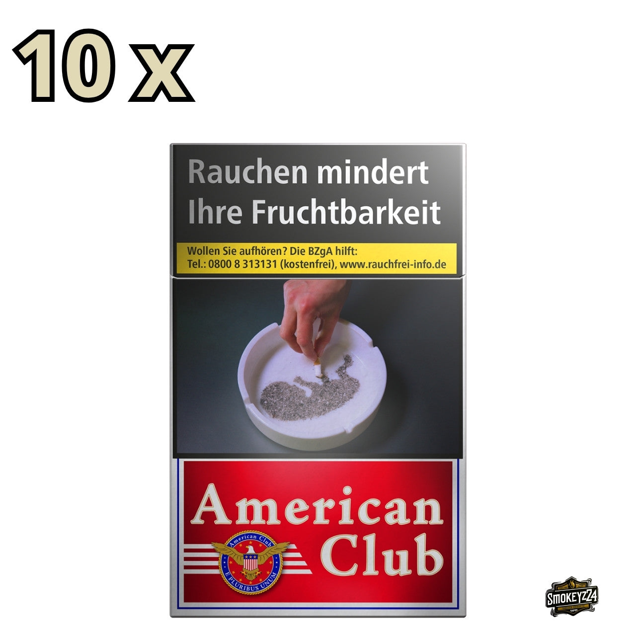American Club Zigaretten Stange 10x20 Schachtel frontal