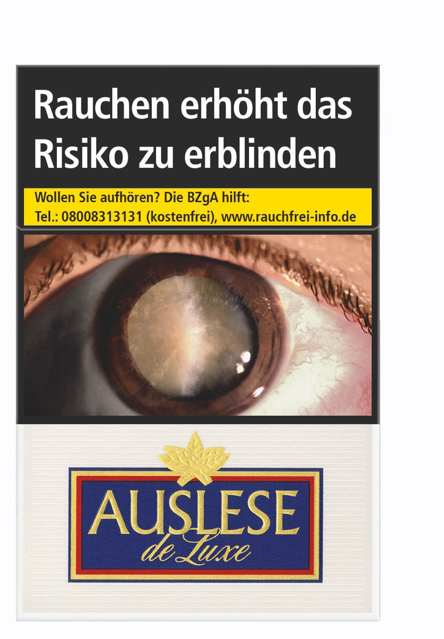 Auslese de Luxe Zigaretten – Vorderansicht der klassischen Verpackung von BAT