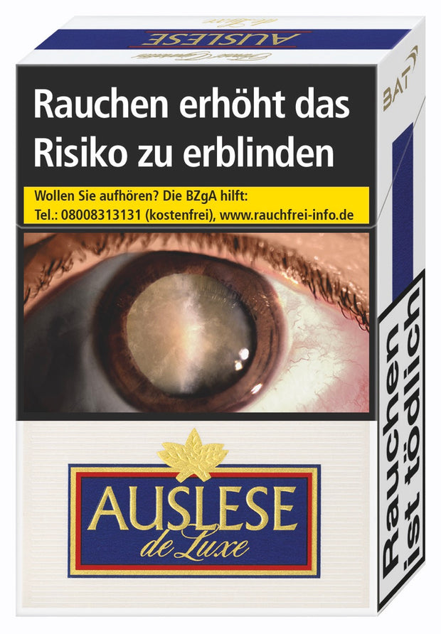 Auslese de Luxe Zigarettenschachtel – Edles Design mit goldenen Akzenten