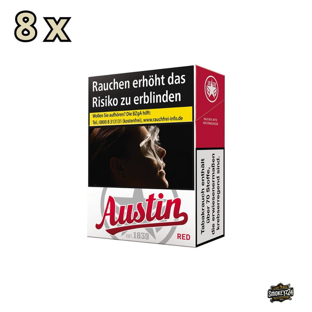 Austin Red Zigaretten - Stange 8x24 Stk. - Smokeyz24