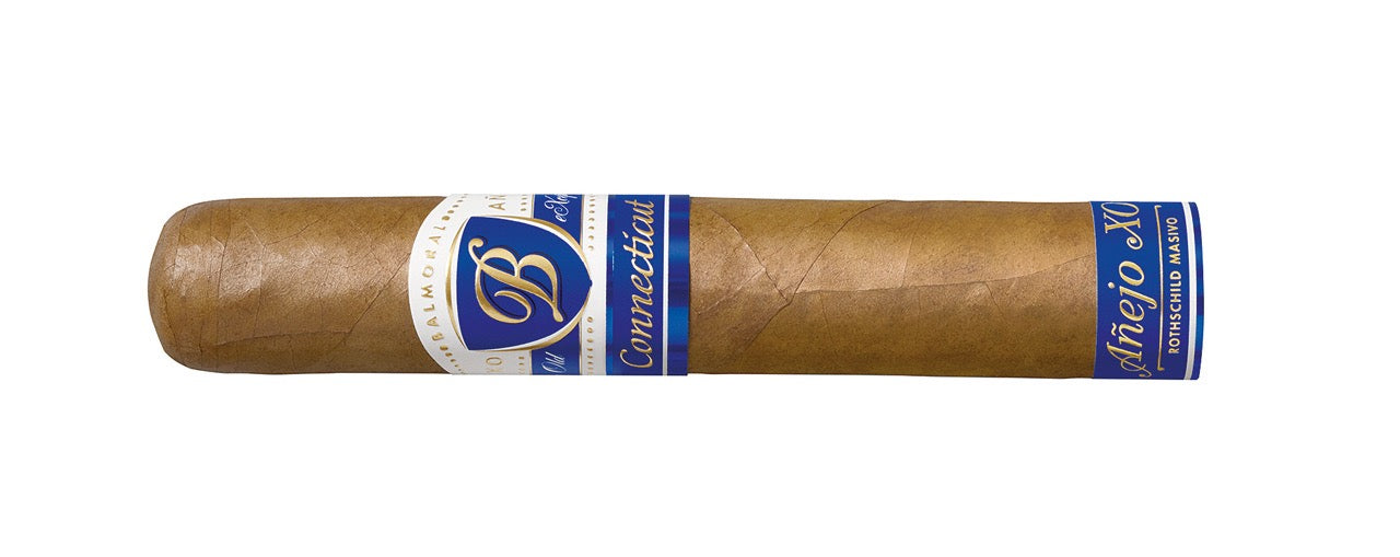 Einzelne Balmoral Añejo XO Connecticut Rothschild Masivo Zigarre im Robusto Gordo Format