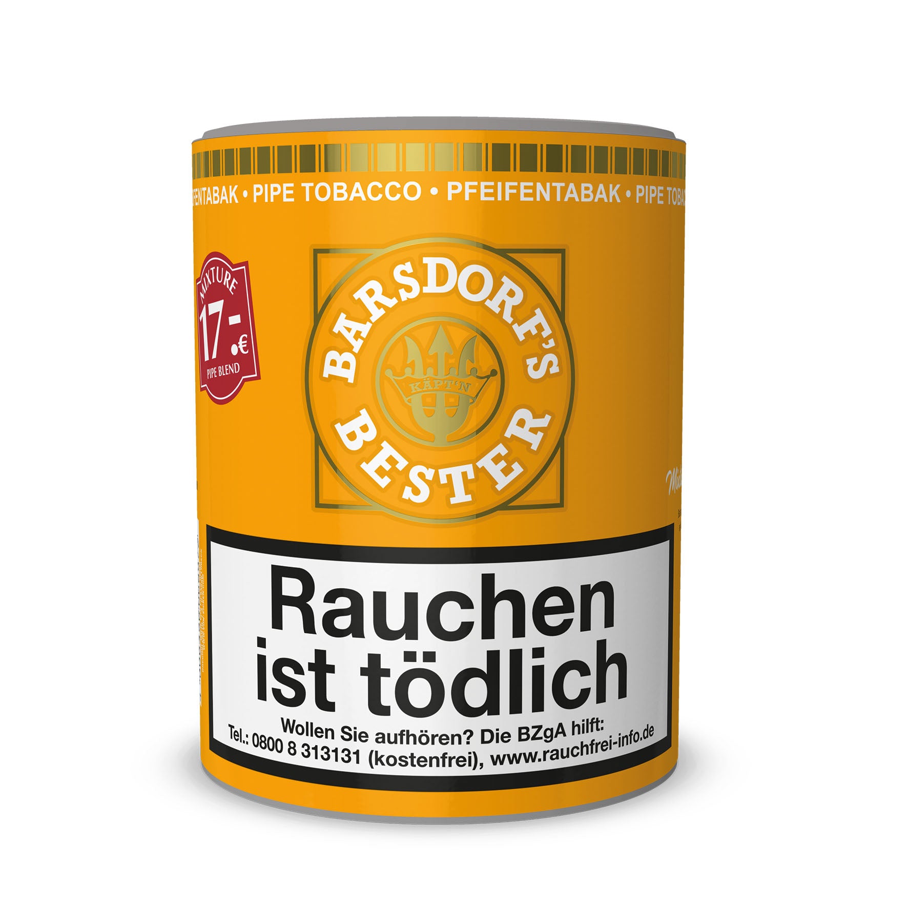 Produktbild der 160g Dose Barsdorfs Bester Mixture Pipe Blend