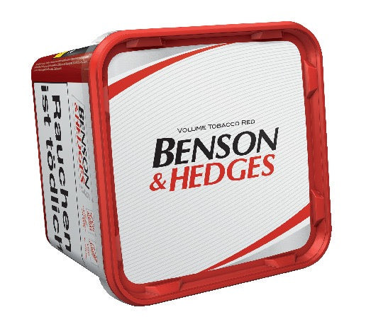 Benson & Hedges Volume Red 315g Giga Box Stopftabak – großes Vorratsformat, Box liegend dargestellt.