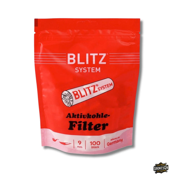 Blitz System Active Filter 9mm Aktivkohlefilter 100er Beutel in roter Verpackung