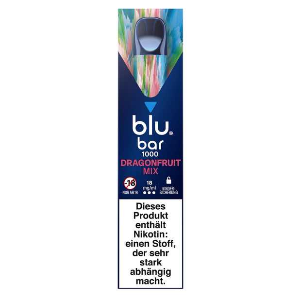 Blu Bar 1000 Dragonfruit Mix 18mg - Einweg Vape