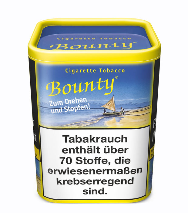 Bounty Feinschnitt Zigarettentabak 200g – Rechteckdose mit aromatischem Tabak zum Drehen und Stopfen, in nachhaltiger Verpackung mit Frischeschutz.