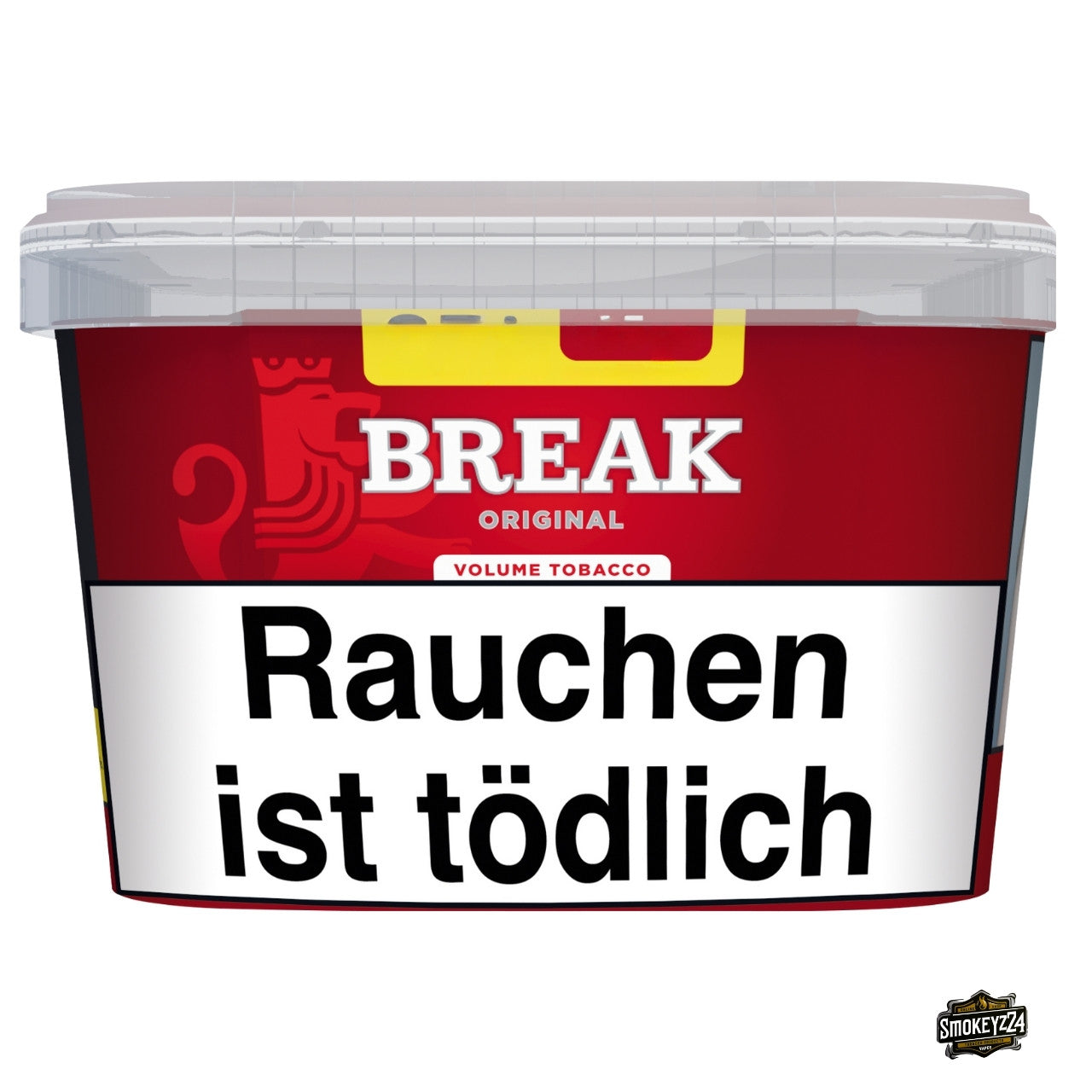 Break Original Red Stopftabak 125g Box, Volumentabak Rot, Produktverpackung frontal