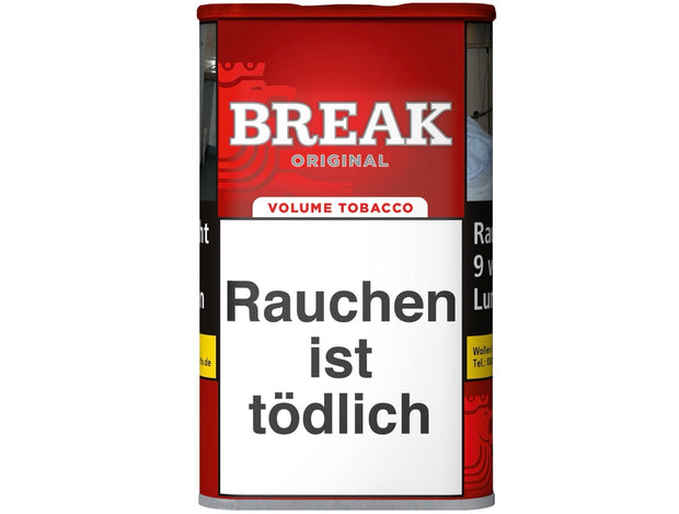 Break Original Red Stopftabak 57g Dose, Volumentabak rot, frontal fotografiert