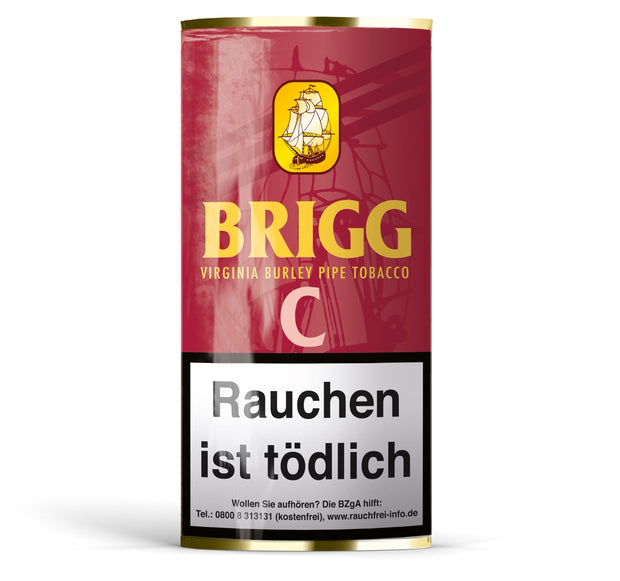 Brigg C Pfeifentabak 40g – Cherry-Aroma, Mischung aus Virginia, Burley und Black Cavendish, medium-aromatisch im Geschmack
