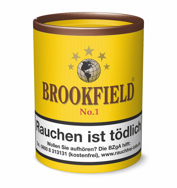 Brookfield No. 1 Aromatic Pfeifentabak 200g – aromatische Mischung aus Virginia-, Burley- und Java-Tabak mit Vanille-Note