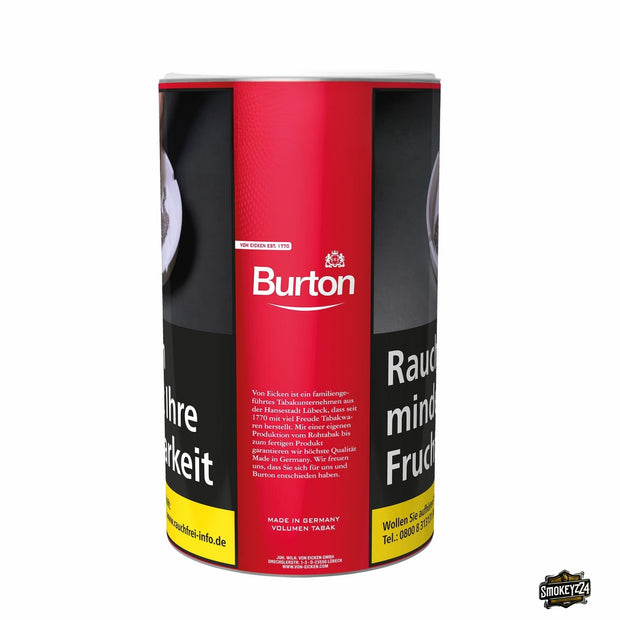 Burton Red Volumen Stopftabak 85g Dose – kräftiger Geschmack für Vielstopfer
