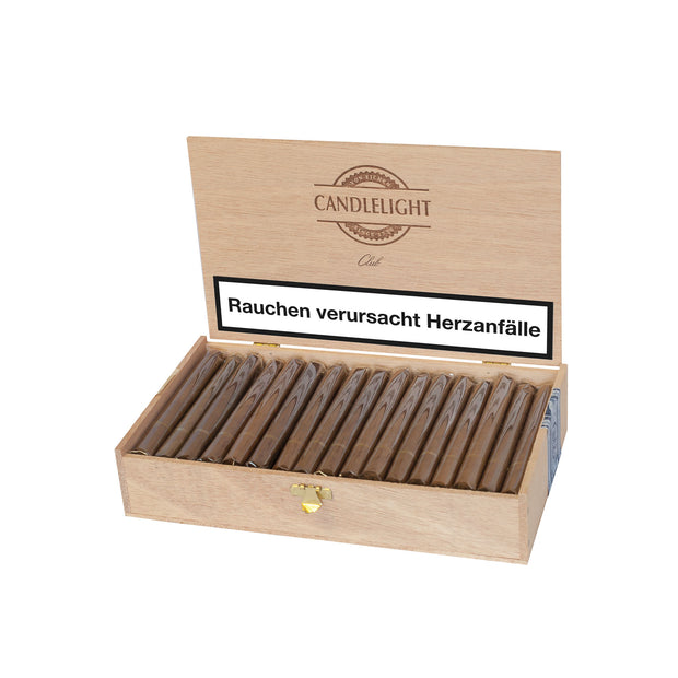 Candlelight Club Sumatra Zigarren – 50er Kiste, mild, Senoritas Format, Sumatra Deckblatt