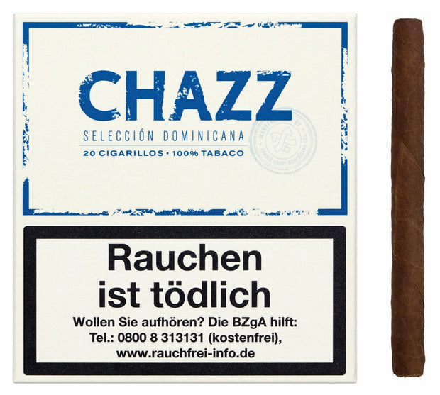 CHAZZ Cigarillo einzeln mit 20er-Packung – natürliche Verpackung, mild-würziger Tabakgenuss von Arnold André