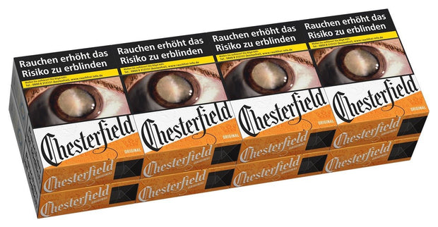 Chesterfield Original Red Zigaretten Stange – 8x30 Stück im 2XL-Format mit orangener Verpackung