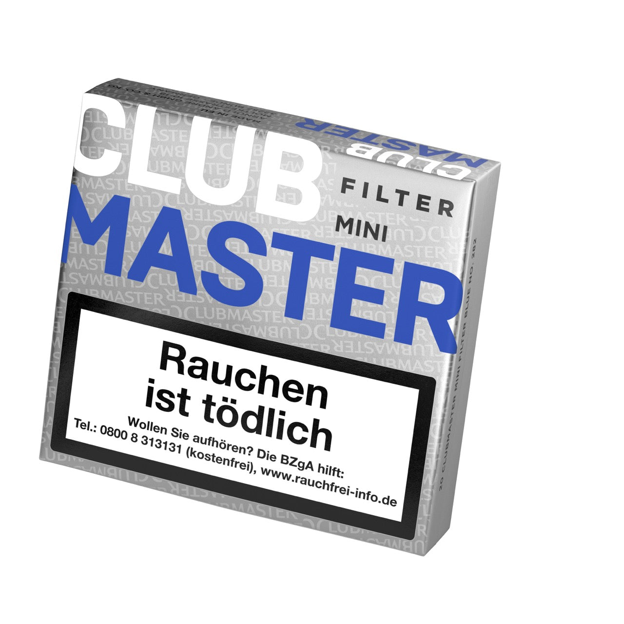 Clubmaster 282 Mini Blue Filter – Seitenansicht der milden Filterzigarillos