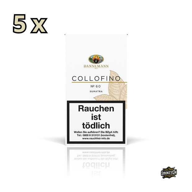 Dannemann Collofino Sumatra Zigarren 5x5er Packung – aromatische Zigarren im Panatella-Format mit Java Deckblatt