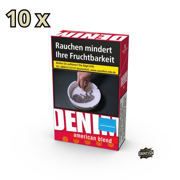Denim Red Zigaretten Stange mit 10 Packungen à 20 Stück – kräftiger Geschmack im klassischen Design.