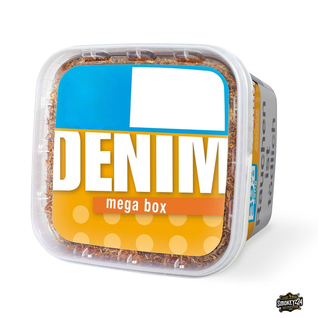 Denim Volumen Stopftabak 210g Mega Box – ergiebiger American Blend Stopftabak mit kräftigem Geschmack