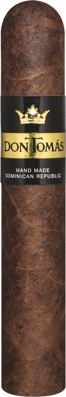 Don Tomas Dominican Rothschild Zigarre einzeln, kräftiges Maduro-Deckblatt, schwarz-goldene Banderole