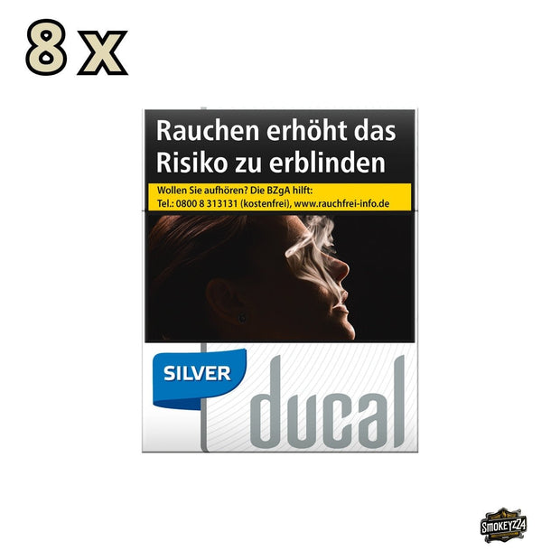Ducal Silver Zigaretten silber - Stange 8x24 Stk. - Smokeyz24