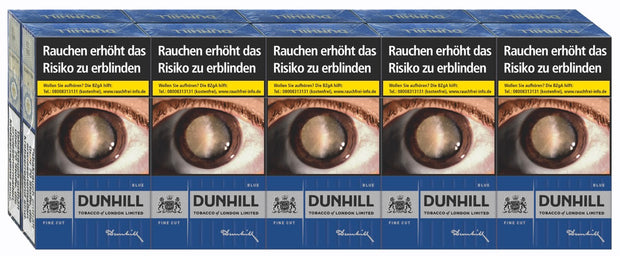 Dunhill Fine Cut Blue Stange – 10x20 Premium-Zigaretten ohne Zusätze mit feinschnittigem Tabak für sanften Rauchgenuss