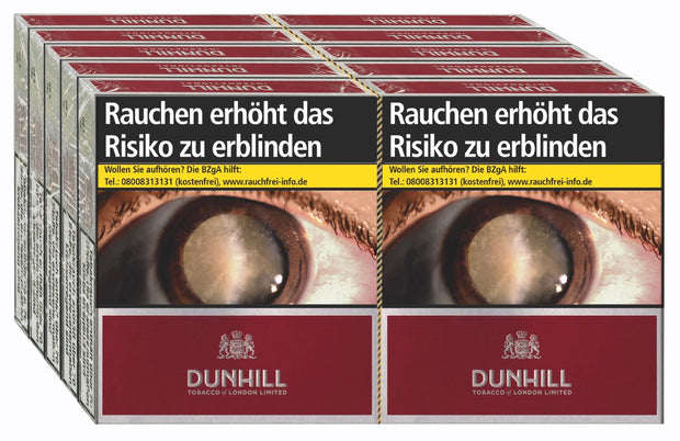 Dunhill International Red Stange – 10x20 Premium-Zigaretten mit kräftigem Tabakaroma und langer Brenndauer
