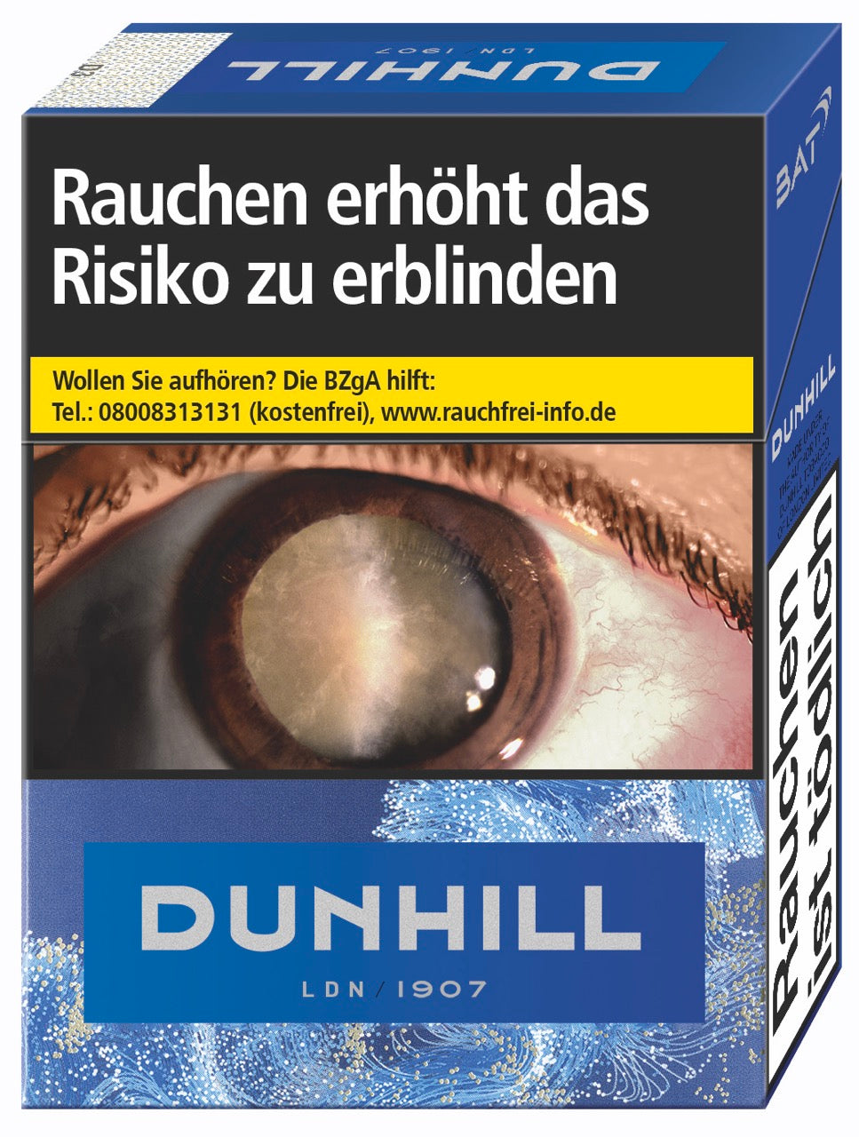 Dunhill KS Blue Giga Zigaretten - Schachtel seitlich