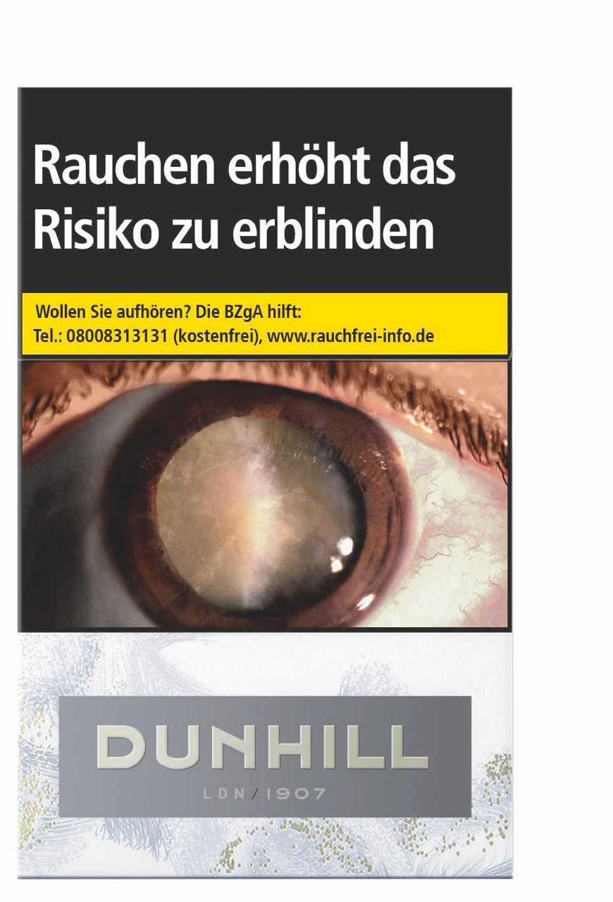 Dunhill White KS Packung von vorne – Elegante Zigaretten für anspruchsvolle Raucher