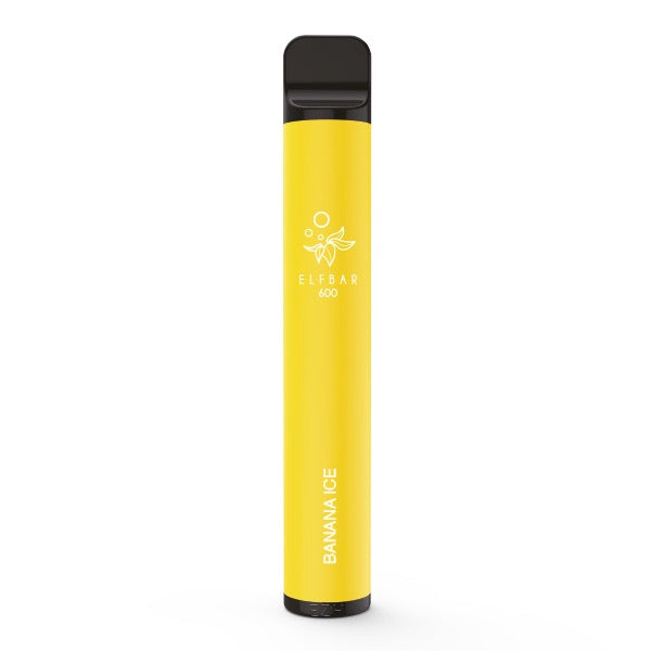 ELFBAR V1 600 Banana Ice 20mg – kompakte Einweg Vape im gelben Design