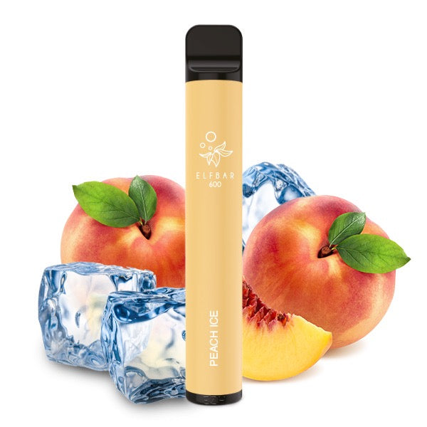 Elfbar V1 600 – saftiger Pfirsich mit eisiger Frische für ein erfrischendes Dampferlebnis.