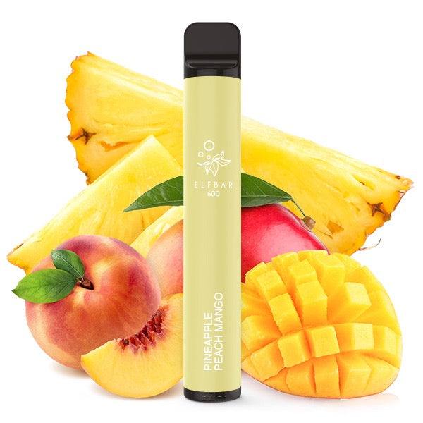 Elfbar V1 600 – Exotischer Geschmack mit Ananas, Pfirsich & Mango für fruchtiges Dampferlebnis