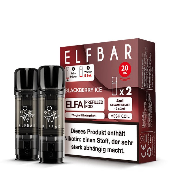 Elfa Pods Blackberry Ice 20mg – Fruchtige Brombeeren mit erfrischender Kühle