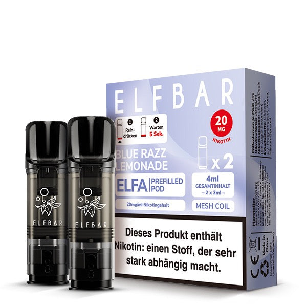 Elfa Pods Blue Razz Lemonade 20mg – Süße Blaubeeren mit spritziger Zitronenlimonade