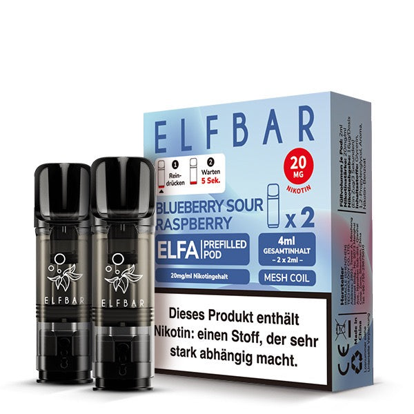 Elfa Pods Blueberry Sour Raspberry 20mg – Süß-saure Beeren