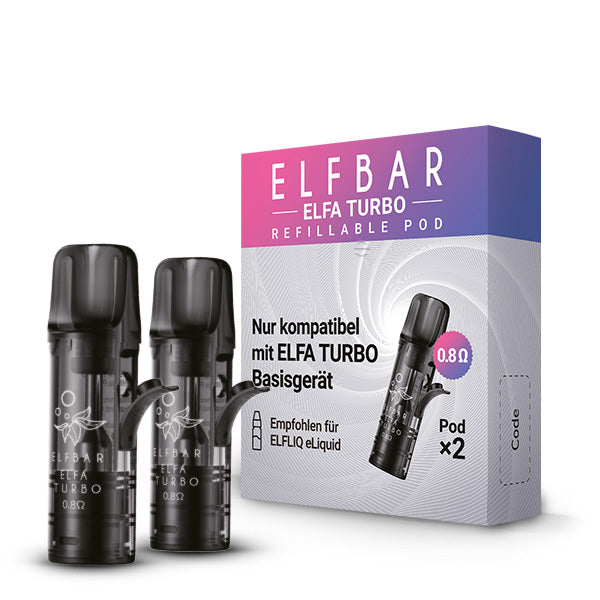 Elfbar Elfa Turbo Leerpods mit Verpackung