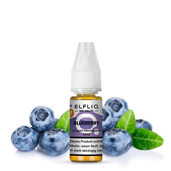 Elfliq Blueberry Sour Raspberry 10mg Liquid Flasche mit Blaubeeren & Himbeeren