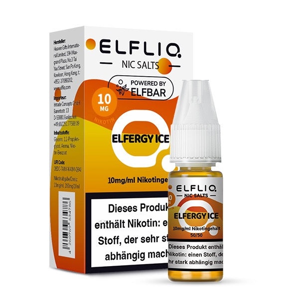 Elfliq Elfstorm Ice 10mg Liquid mit Verpackung