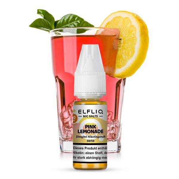 Elfliq Pink Lemonade 10mg Liquid Flasche mit Zitronen und Beeren