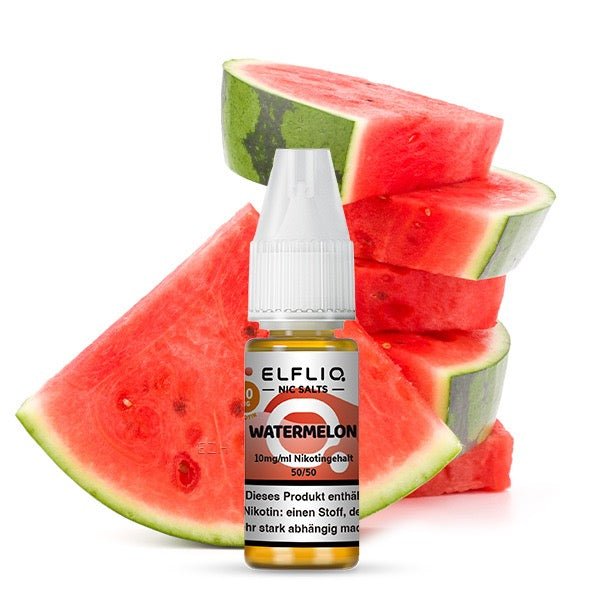 Elfliq Watermelon 10mg Liquid Flasche mit Wassermelone