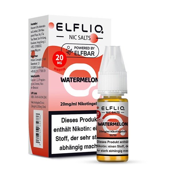 Elfliq Watermelon 20mg Verpackung und Flasche