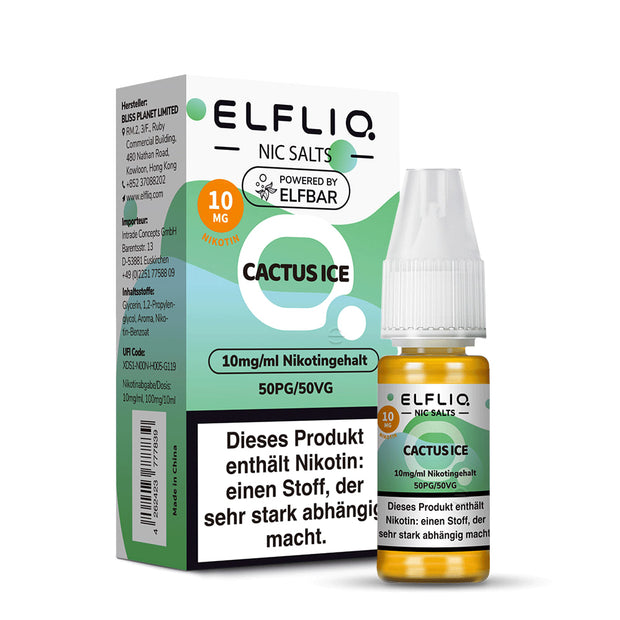 Elfliq Cactus Ice 10mg – 10-ml-Flasche mit Verpackung
