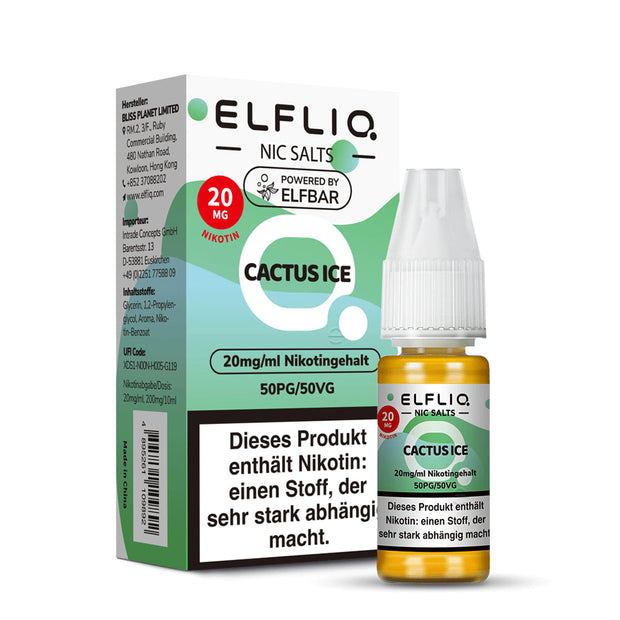 Elfliq Cactus Ice 20mg – 10-ml-Flasche mit Verpackung