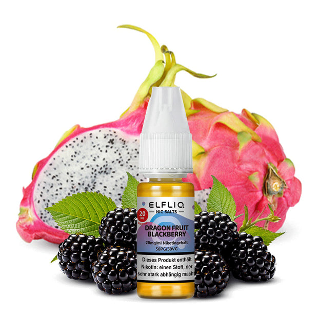 Elfliq Dragon Fruit Blackberry Nikotinsalz Liquid mit Drachenfrucht und Brombeeren als Geschmacksmotiv (20mg)