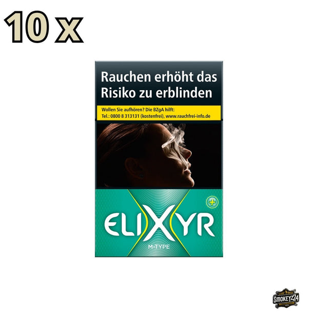 Elixyr Green + M - Type Zigaretten - Stange 10x20 Stk. - Smokeyz24