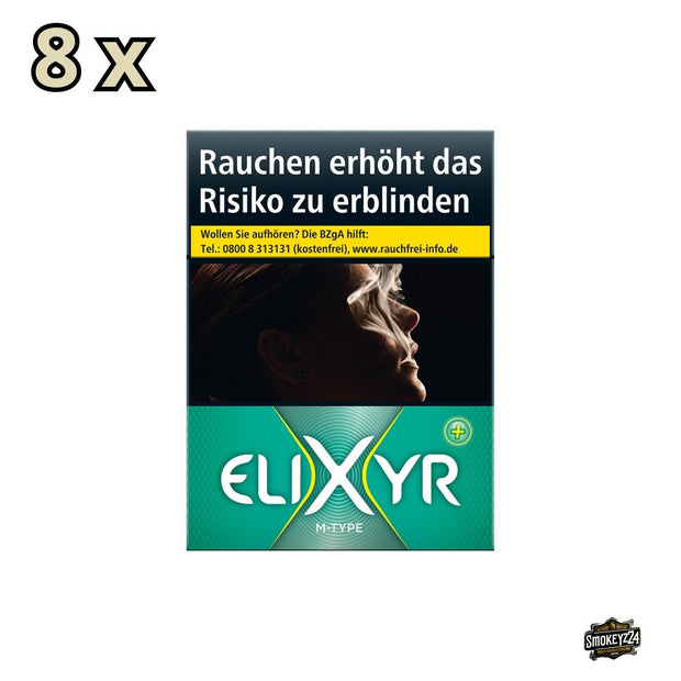 Elixyr Green + M - Type Zigaretten - Stange 8x27 Stk. - Smokeyz24
