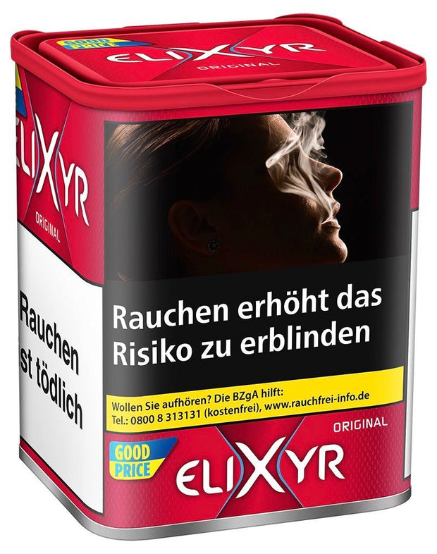 Elixyr Red Feinschnitt Tabak rot - 102g Dose - Smokeyz24